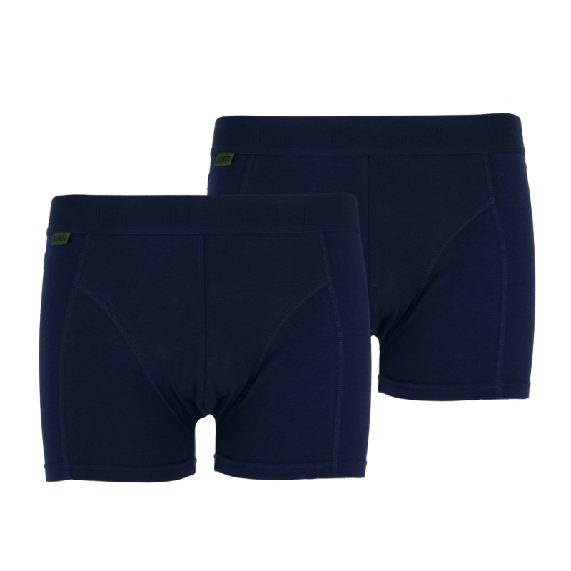 [580935] Basset Bamboo 31050 Boxershort  2-Pack (S, Antraciet)
